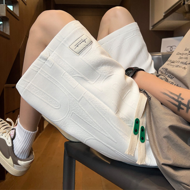 Мужские шорты, мужские летние повседневные брюки бренда tide с пятиточечным тиснением, мужские свободные молодежные прямые спортивные баскетбольные брюки