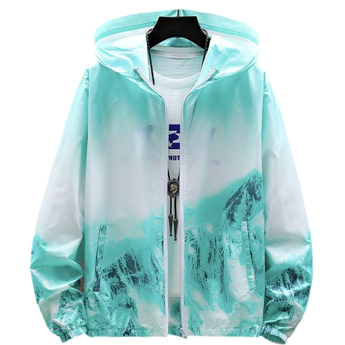 Мужская шелковая летняя одежда для защиты от солнца, легкая и тонкая дышащая дорожная толстовка с капюшоном