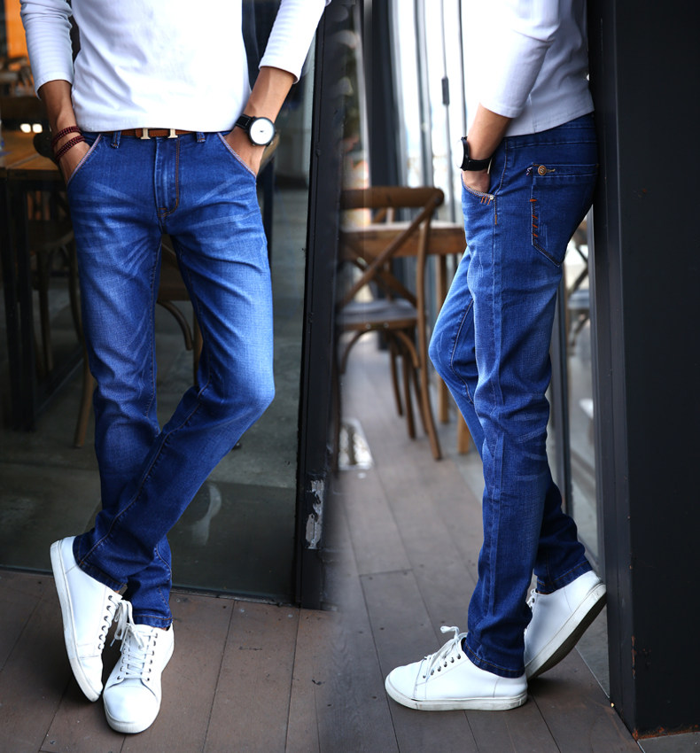 Jeans pour adolescent pieds Slim en coton - Ref 1462526 Image 25