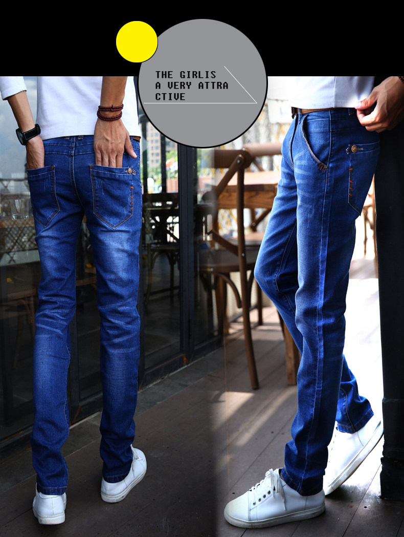 Jeans pour adolescent pieds Slim en coton - Ref 1462526 Image 26