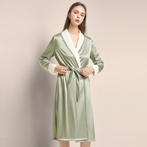 Europlayful autumn and winter big code bathrobe home Thicken Plus Suede Long style pyjamas can be worn outside wearing a lacing sleeping robe lady