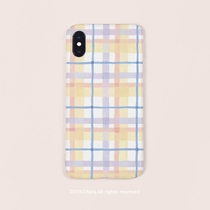 Chara check phone soft shell frosted cute mini Apple 11iphone12promax 78p XS XR