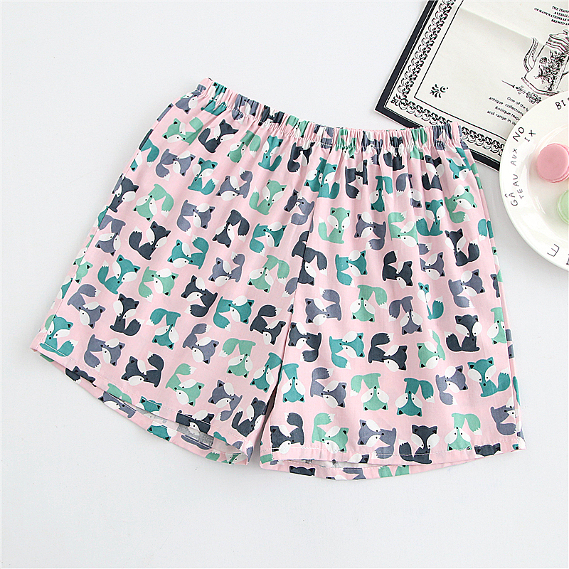 Cotton mùa hè quần pajama của phụ nữ thoải mái quần short cotton cotton home shorts phần mỏng kích thước lớn bãi biển của phụ nữ quần có thể được đeo