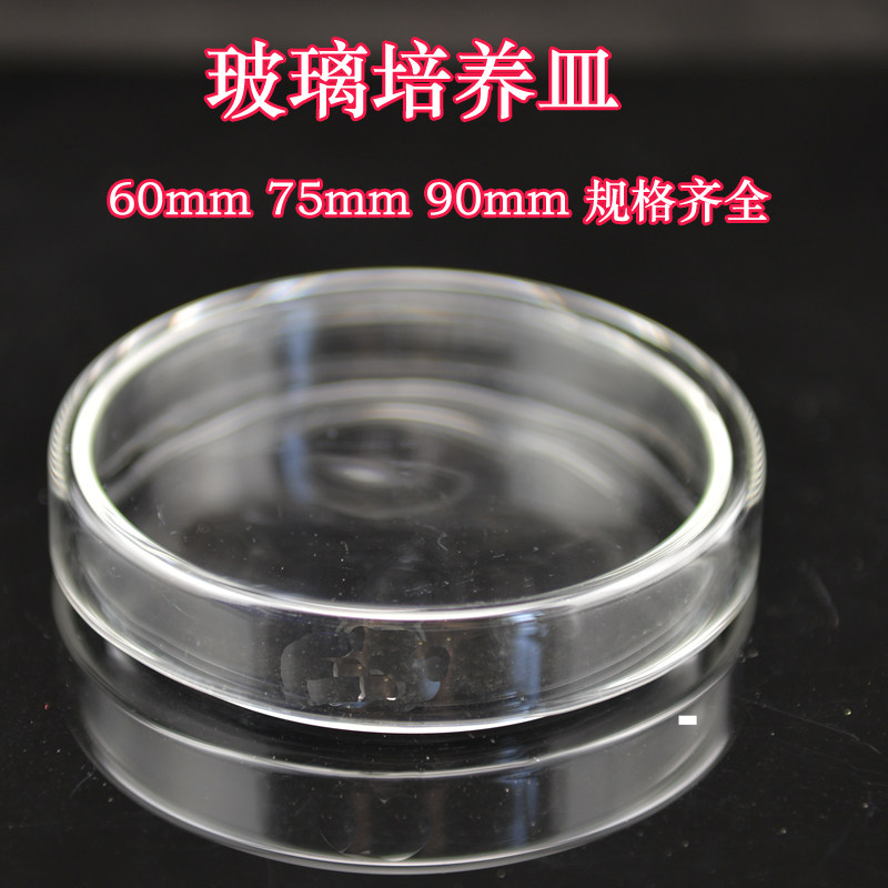 亚速旺asone玻璃培养皿细菌实验培养 耐腐蚀酸碱 60mm 75mm 90mm