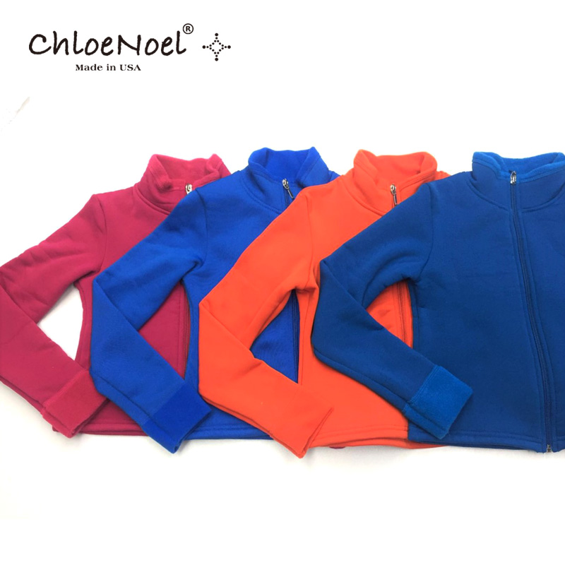 Restorers) USA ChloeNoel Children's adult figure skating gush thickened blouses J11