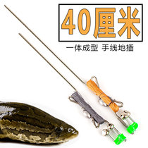 Integrated stainless steel spring hand line ground plug automatic fishing turtle hook sea rod line group blackfish catfish turtle hook finished product