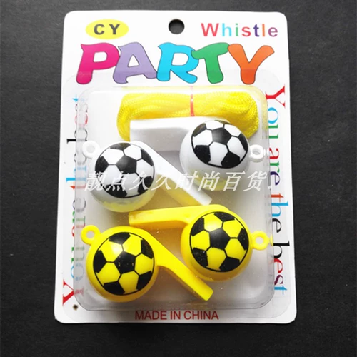 Пластиковый дорожный свисток для детского сада, футбольная игрушка