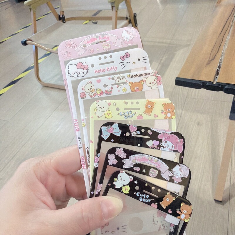 Suitable for Apple 5S Phone Cartoon Tempered Film 6/7/8 Cute Full Coverage Ar Anti-Reflection Glass iPhone 8 Plus High-Definition Film 6Plus Non-Breaking Edges 4S Full Screen Soft Edge 7Plus Explosion-Proof Film Suitable for Apple 5S Phone Cartoon Tempered Film 6/7/8 Cute Full Coverage Ar Anti-Reflection Glass iPhone 8 Plus High-Definition Film 6Plus Non-Breaking Edges 4S Full Screen Soft Edge 7Plus Explosion-Proof Film