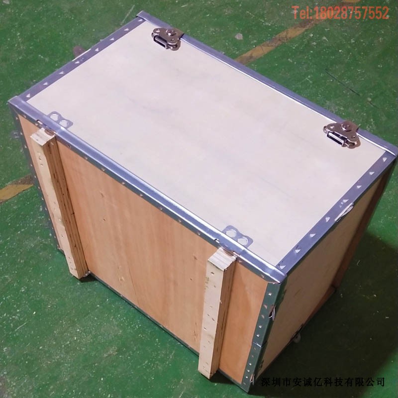 Bản lề hộp gỗ xuất khẩu kiểm tra miễn phí hậu cần hộp gỗ vành đai thép viền hộp bướm khóa bằng gỗ hộp dụng cụ dụng cụ hộp gỗ - Cái hộp thùng gỗ