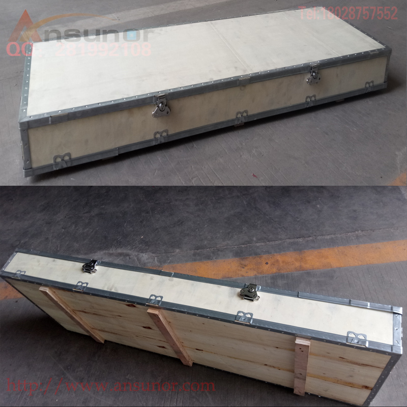 Bao bì hộp gỗ tùy chỉnh Lắp ráp nhanh hơn bướm khóa bằng gỗ Hộp đóng gói vận chuyển hàng không Xe nâng bốn mặt - Cái hộp thùng gỗ