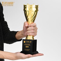 High-end atmospheric metal trophies customized lettering basketball Football Sports Games championship awards