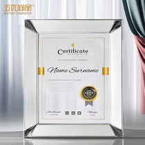 Metal medals custom-made licensing license detachable insert Certificate of Honor brand franchise agent dealer