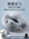 장거리 여행을위한 팽창 식 U 자형 베개 여행 휴대용 목 베개 고속 레일 베개 프레스-타입 목 보호 U 자형 베개