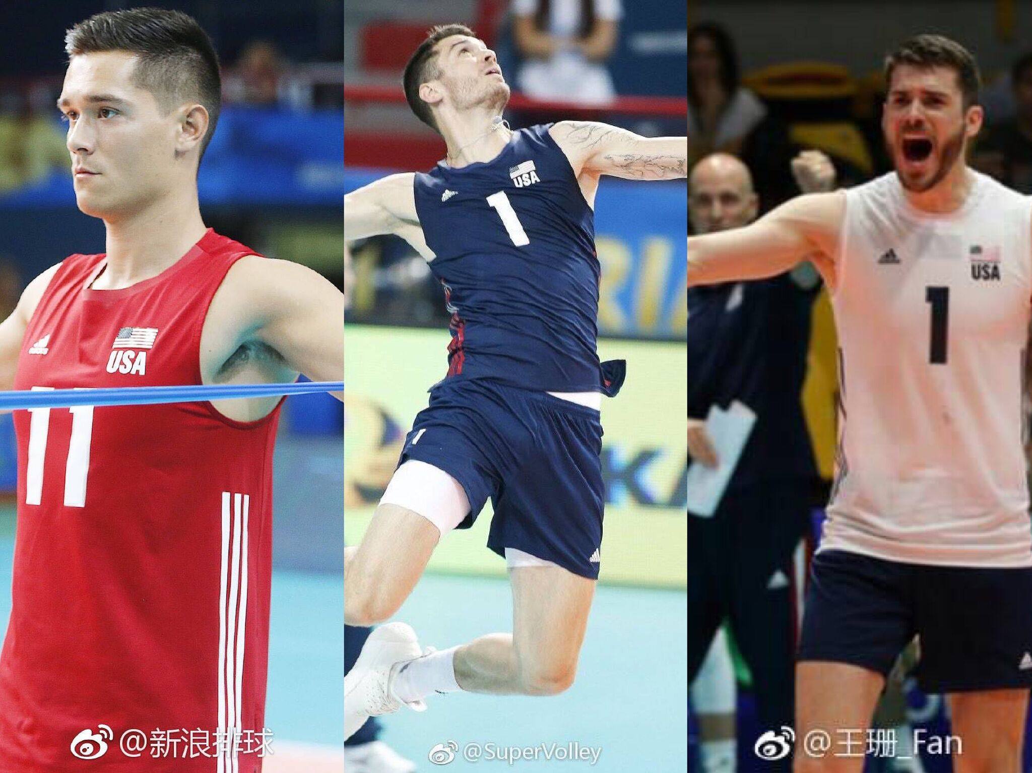 Spot ready to send 2018 World Men's Volleyball League American Men's Volleyball National Team Jersey Three-color Large Discount