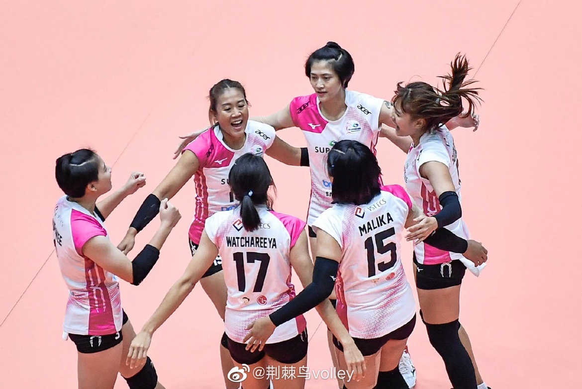 Spot a set of models to send Thai women's volleyball league Spring Vuitou women's women's volleyball team to wear a big offer