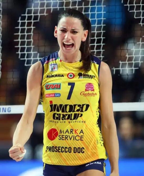 Spot one can issue Italian women's volleyball league Conegliano club jersey yellow male and female
