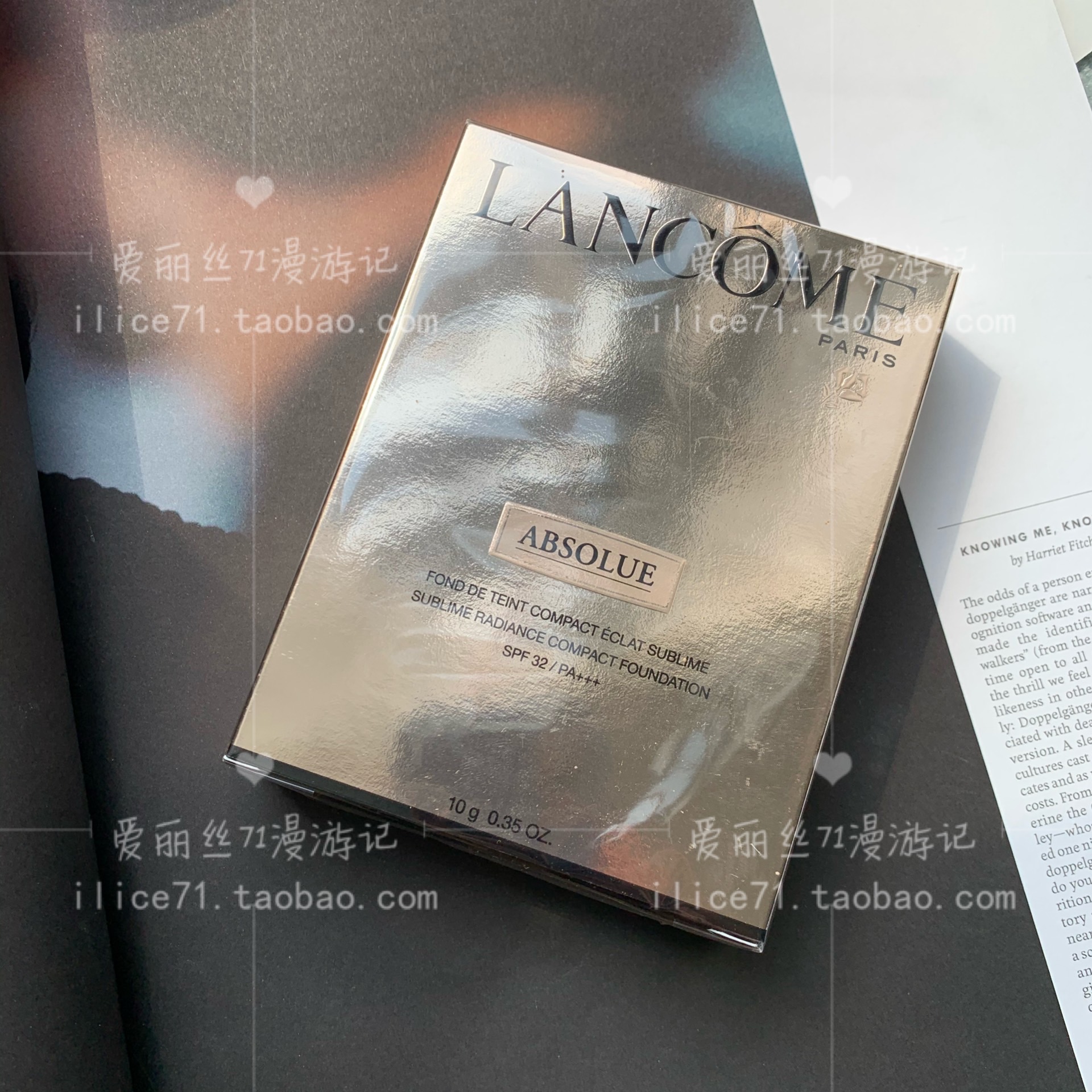 Spot Malaysia Lancome Lancome pure Essence Powder cake Nourishing Skin with Skin Makeup 10g 110130