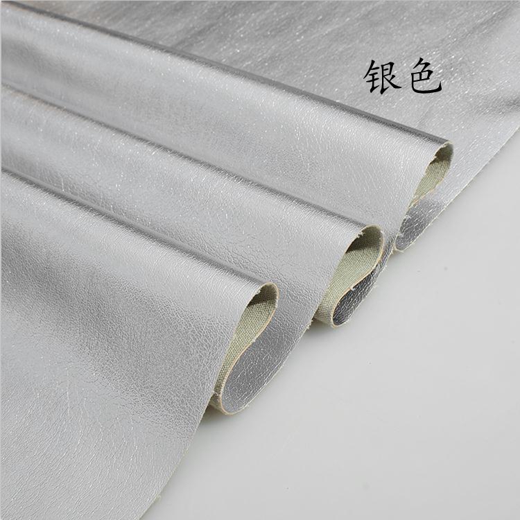 Vải da PU vàng bạc handmade DIY túi mềm chất liệu da cứng cos hiệu suất quần áo vải vải bố thô