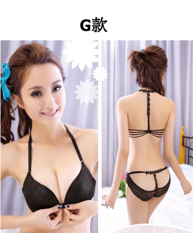 Áo lót bé gái gợi cảm tập hợp ngực nhỏ phần dày Lu Mei lại treo cổ đồ lót mặc áo ngực mẹ giả áo bra đẹp