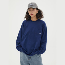 Islander tide shop WASSUP autumn new national tide long-sleeved basic bottoming shirt round neck pullover sweater autumn