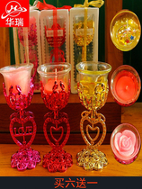 Romantic confession scented candle birthday European marriage proposal confession party scene decoration Candlestick anniversary