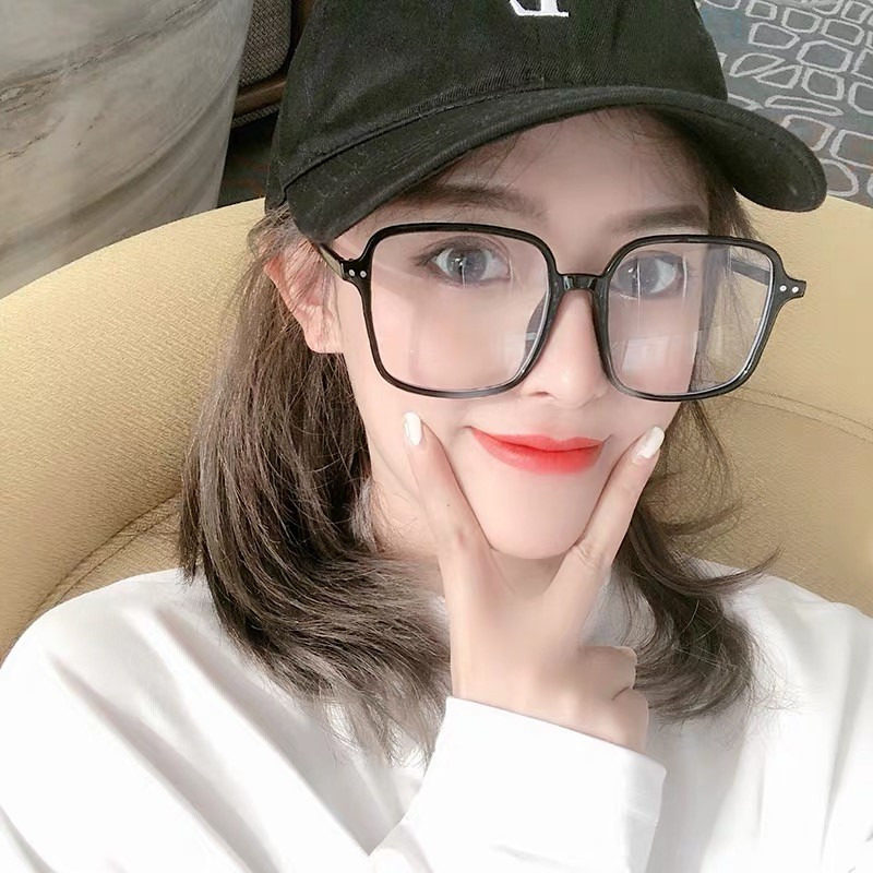 Anti-blue light radiation computer glasses near-sight glass frame male tide can be equipped with degree Han version tidal flat light anti-eye women
