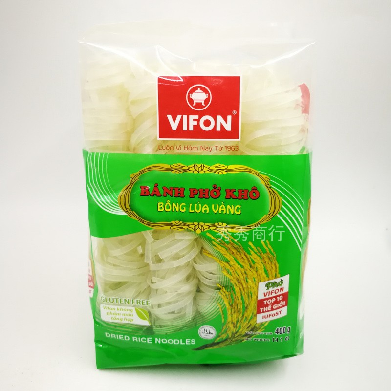 Import Vietnamese VIFON flat river powder 400 gr to make chicken powder beef powder to choose vion 2 bags