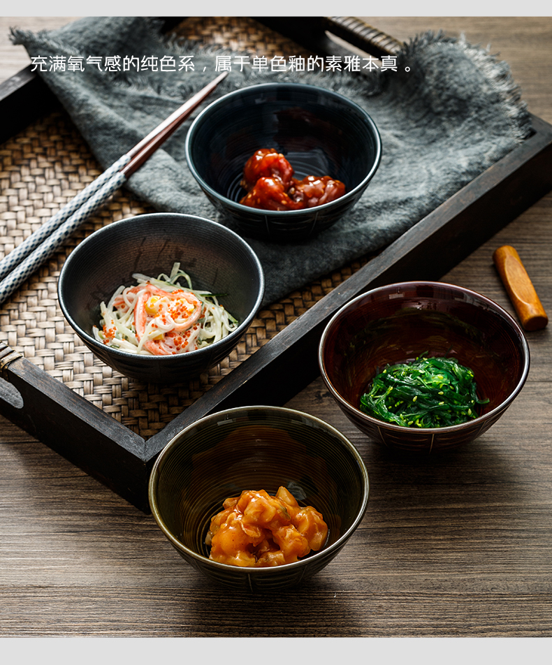 The Import to restore ancient ways round bowl ceramic bowl household bowls ceramic bowl individuality creative deep bowl bowl a single thin at your job