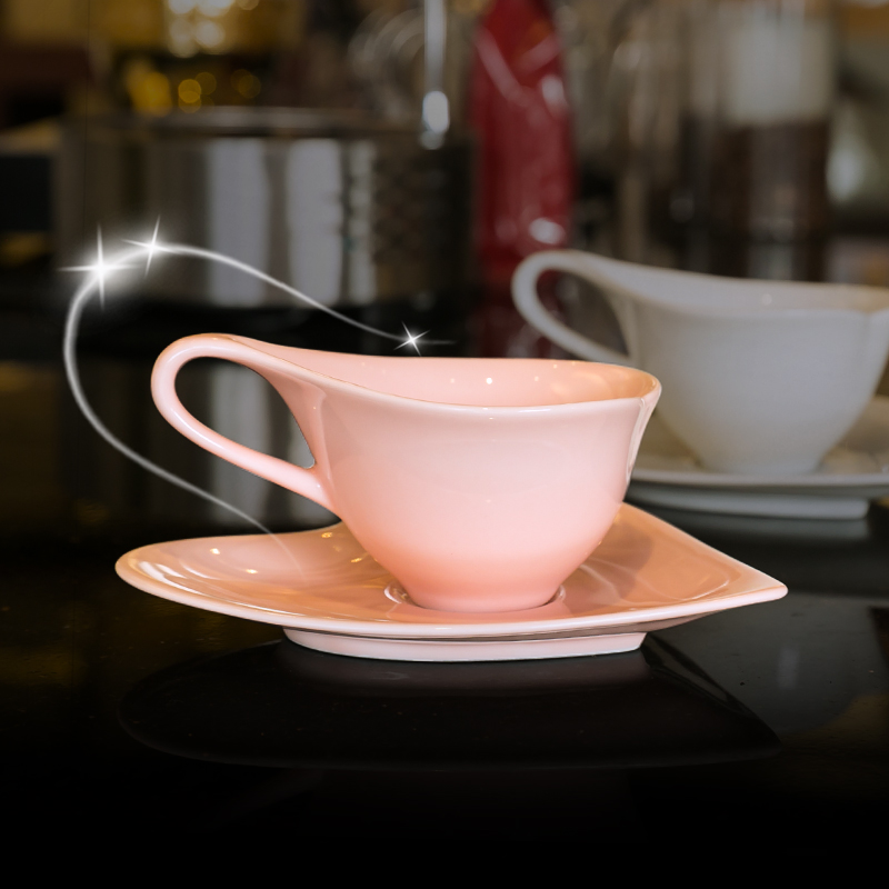 Ou love mugs imported ceramic cup creative heart breakfast cup home getting coffee cup a single CPU