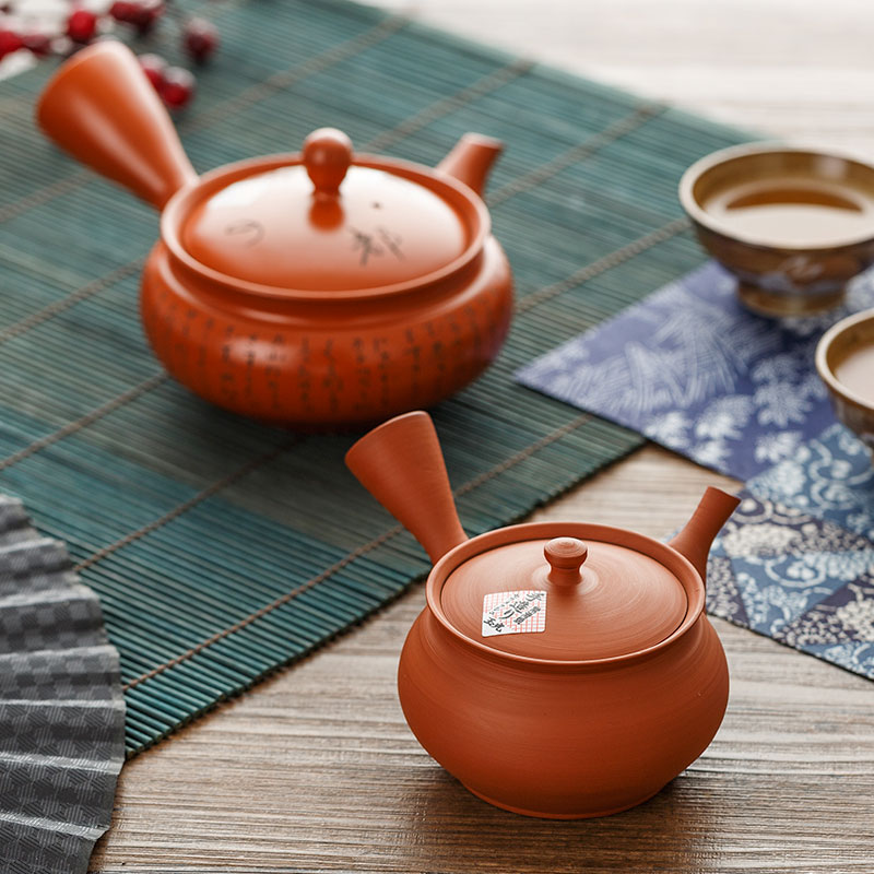 Manual teapot tea famous imported from Japan are it, slippery burn zhu clay teapot household single pot of little teapot