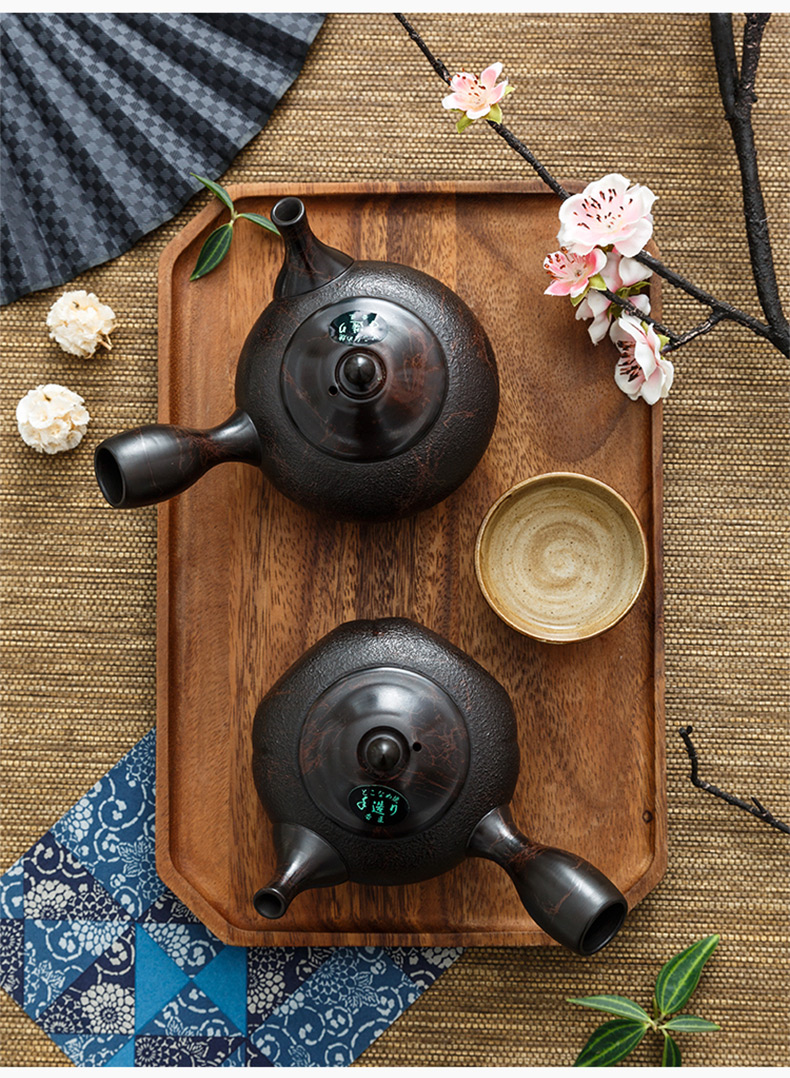 Japan, slippery burn hand little teapot imported ceramic POTS I famous marble Japanese it teapot