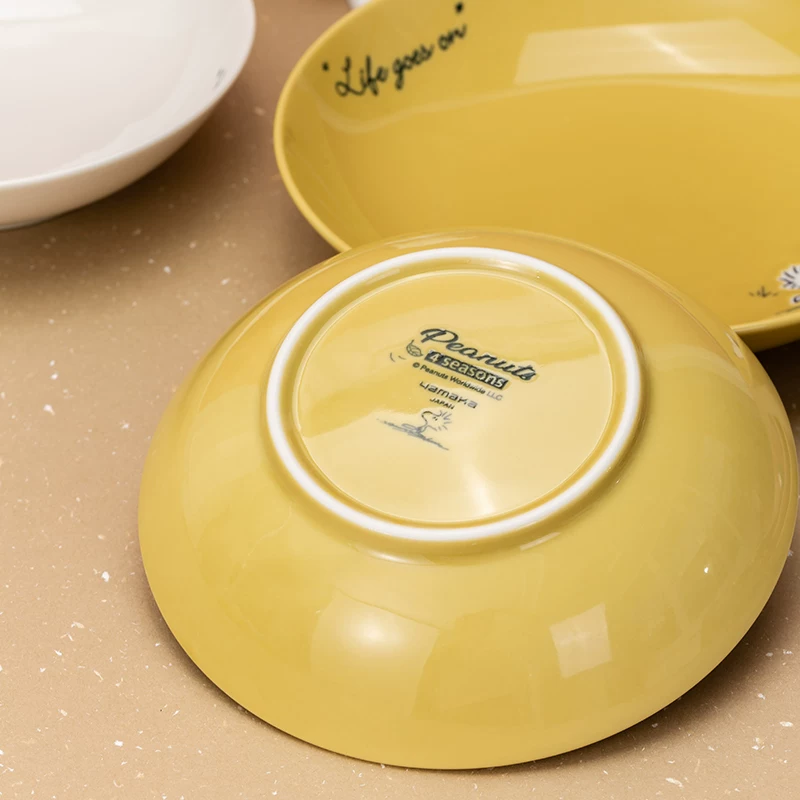 Snoopy, nuby, Japanese import set, ceramic dinner plate