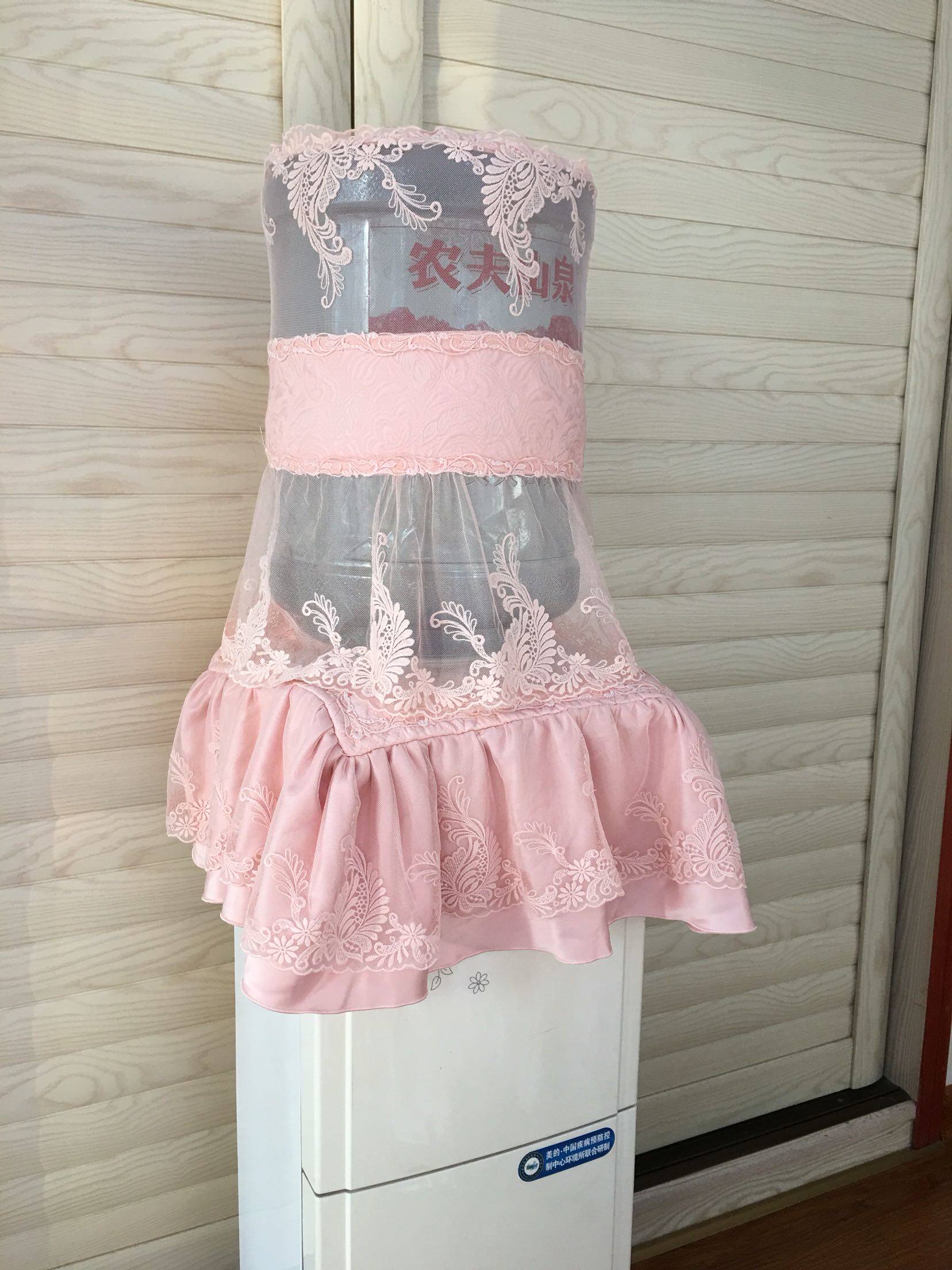 Emily fabric water dispenser set high-grade lace water dispenser dust cover bucket cover two-piece set