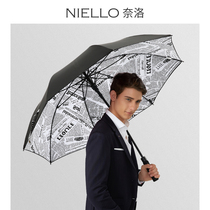 Nello long handle umbrella for men double layer oversized reinforced windproof business vehicle with double automatic rain s umbrella for women