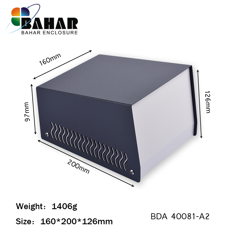 Bahar shell electronic meter equipment security housing full metal iron DIY power host shell BDA40081