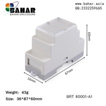 Switch box PLC industrial control box electrical box ABS flame retardant raw material housing standard rail contactor BRT80001
