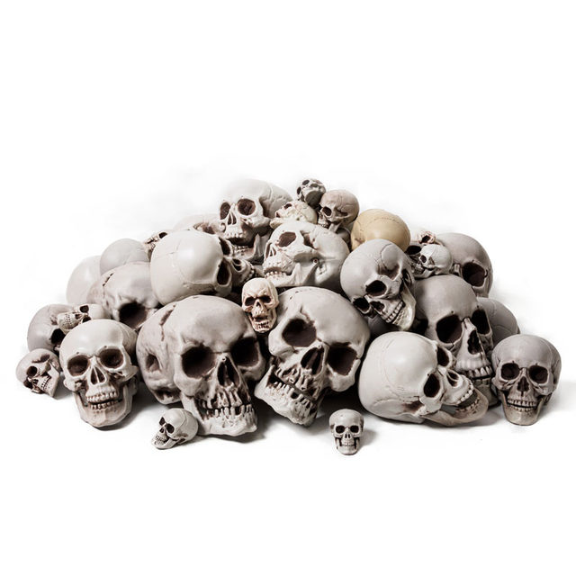 Skull Halloween prop model ornaments simulation skull secret room bar haunted house horror decoration supplies