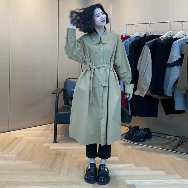 European Card its colored windcoat coat woman early spring Han edition 2023 new small - sized coat in tide