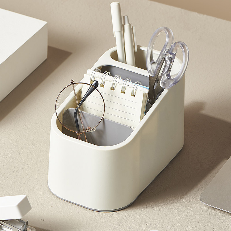 Multifunctional desktop containing box home living room student stationery creative finishing box plastic remote control containing box-Taobao