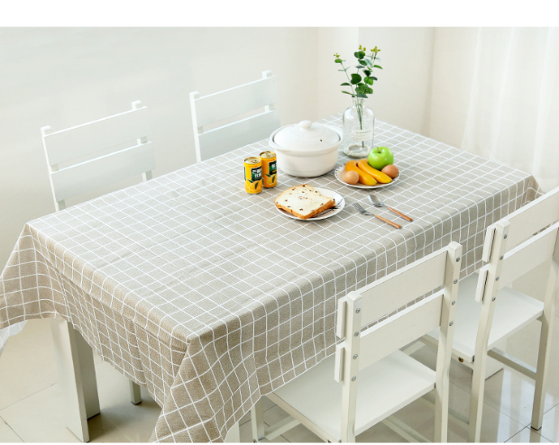Nordic vải bảng không thấm nước dầu nóng khăn trải bàn vải nhựa dùng một lần kẻ sọc vải trải bàn bìa thảm bảng bảng vải PVC - Khăn trải bàn khăn trải bàn caro