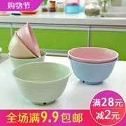 Lúa mì rơm bát lớn bát cơm hộ gia đình Nhật Bản bộ đồ ăn salad bát mì ăn bát ăn liền bát mì