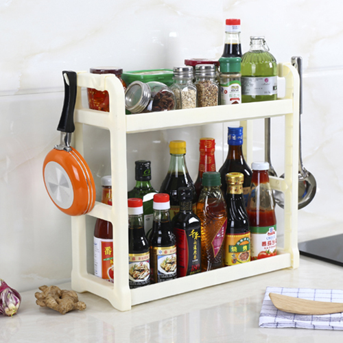 Kitchen shelf shelf shelf for shelves with chopstick cutter frame floor flavor canister frame free of punching cutting board tool