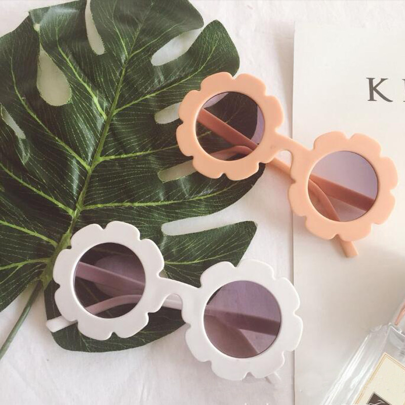 Korean cute candy color children's male and female children's baby concave shape anti-UV sunglasses Holiday sunglasses