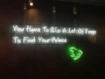 Full color neon lamp tube word bar shape Net red letter neon retro glass tube luminous word