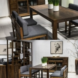 Новый китайский обеденный стол и стул Комбинированный обеденный стол с прямоугольником, четыре стулья, один стол, мебель для шести стул мебель