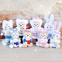 Cute holding Snowman star Dailu pendant Shirley rose ornaments winter Duffy bear plush doll schoolbag keychain female