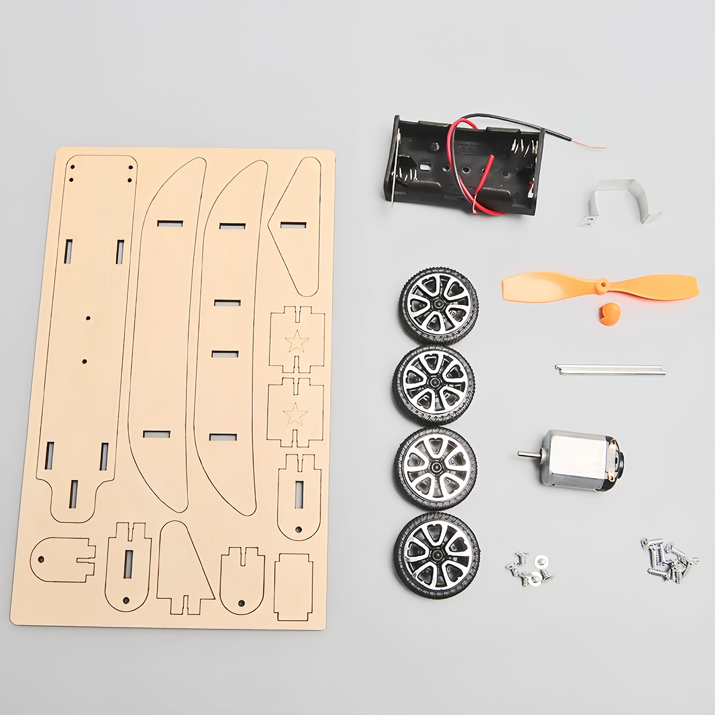 Wooden Electric Gliding Airplane Model Science and Technology Small Project Student Science Experiment Handmade Invention Teaching Materials