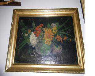 French 17th century flower oil painting artwork
