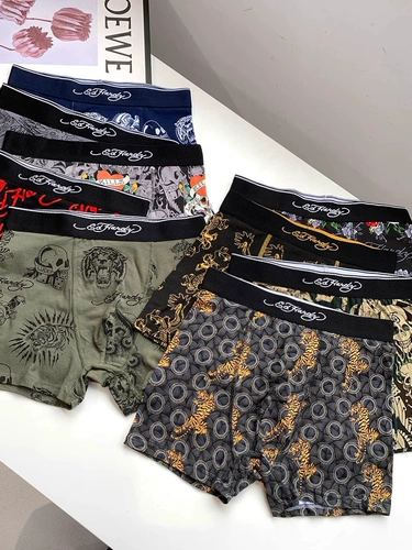 Би вход!Би вход!Высококачественный бренд заказов на хвоста внешней торговли и жареной курицы взрывается!Мужские хлопковые спандекс -боксеры 3621