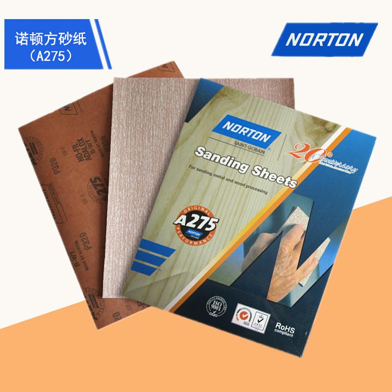 Imported Norton A275 paint sandpaper Woodworking furniture polishing square sandpaper 1000 mesh sandpaper